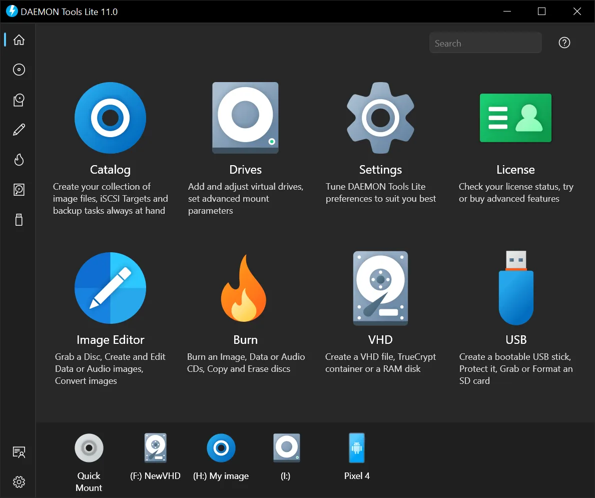 DAEMON Tools Lite Programı Ekran Görüntüsü