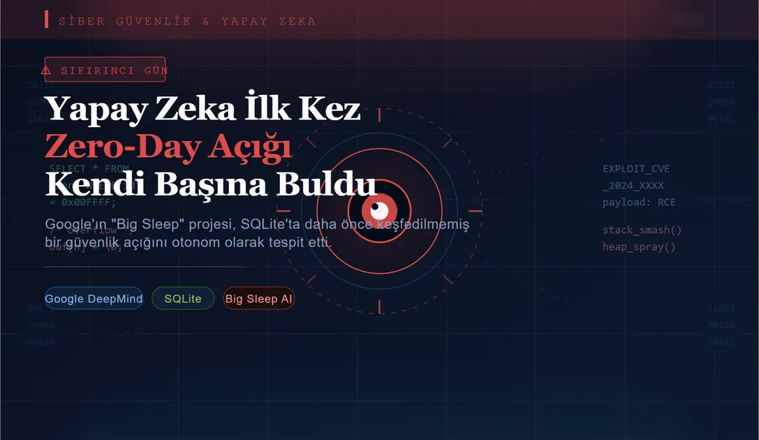 Google’dan Korkutan Keşif: Yapay Zeka İlk Kez "Sıfırıncı Gün" Açığını Kendi Başına Buldu!