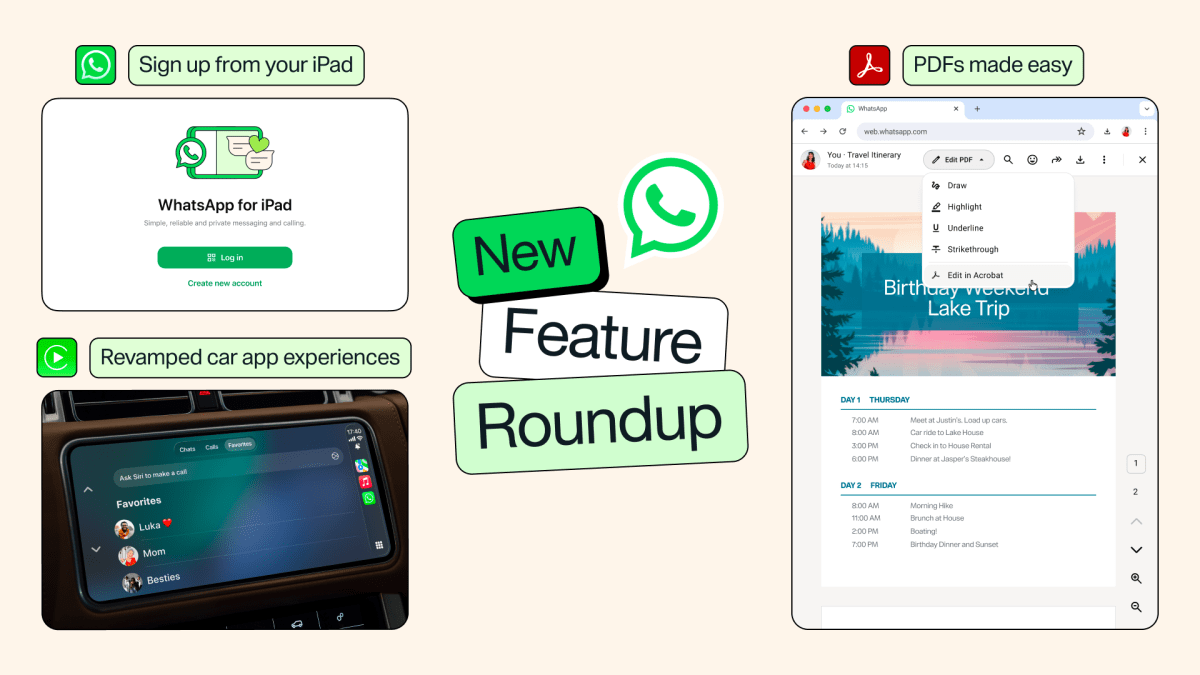 WhatsApp'tan Dev Güncelleme: CarPlay, iPad ve PDF Deneyiminde Yeni Dönem