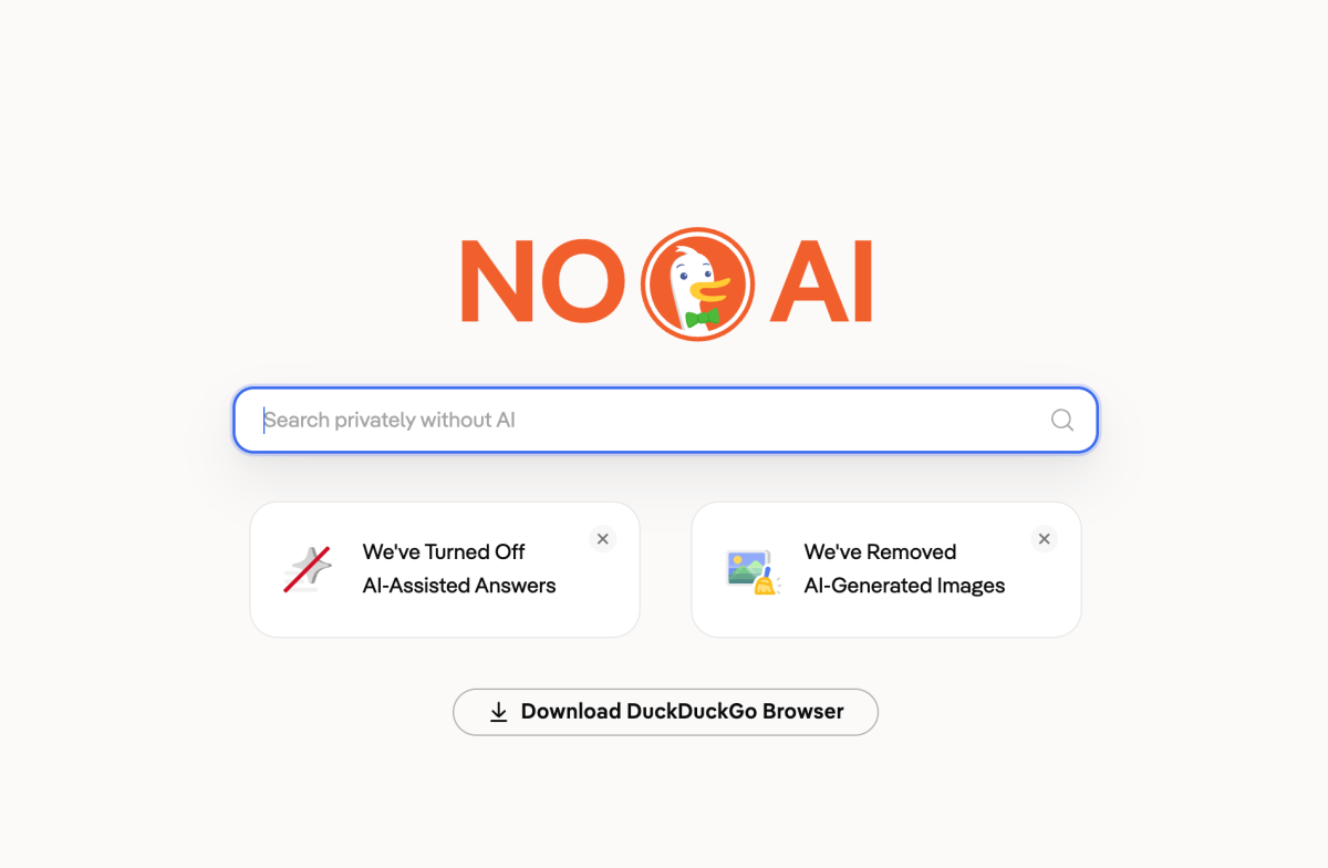 DuckDuckGo'dan Yapay Zeka Karmaşasına 'Hayır': İşte Yeni Arayışsız Deneyim