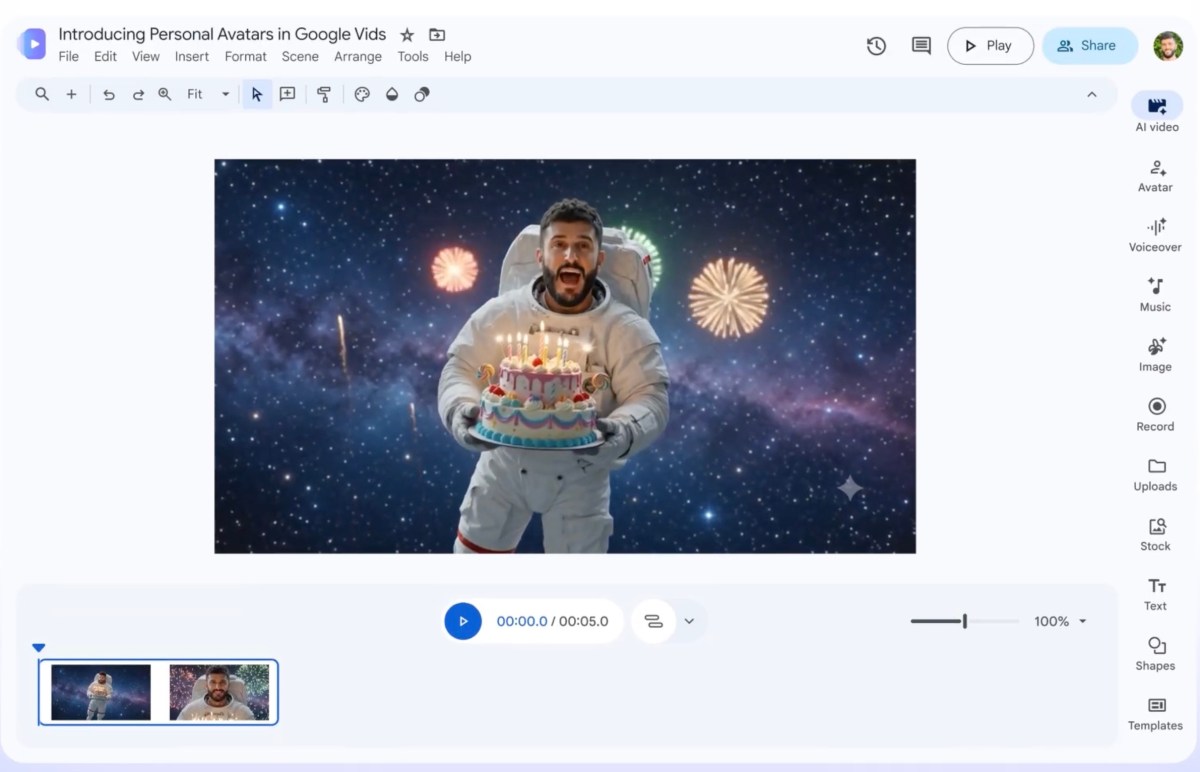 Google Vids Güncellendi: Artık Kendi Dijital Avatarınızla Video Oluşturun