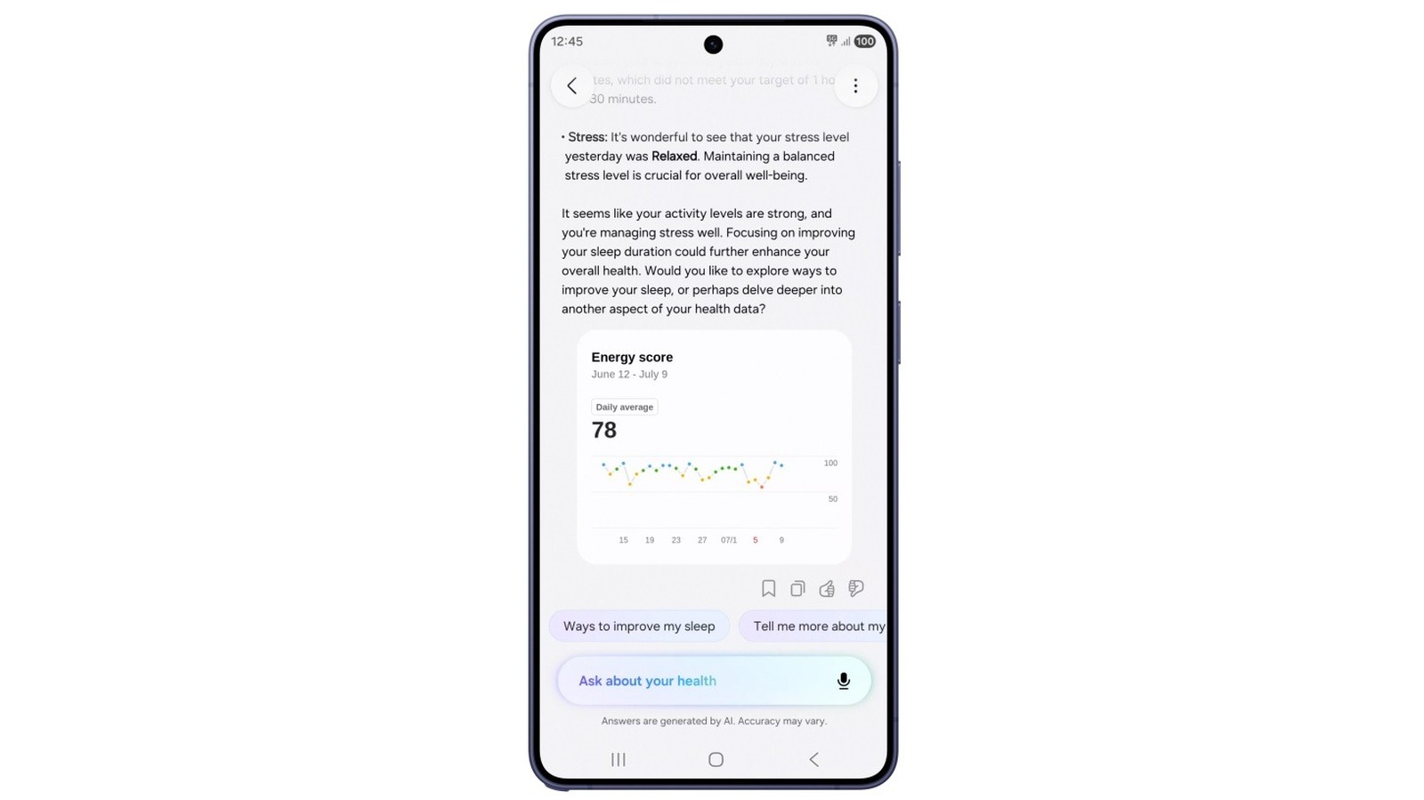 Samsung Sağlık Verilerinizi Yapay Zeka ile Dönüştürüyor: Yeni Health Assistant Devrede