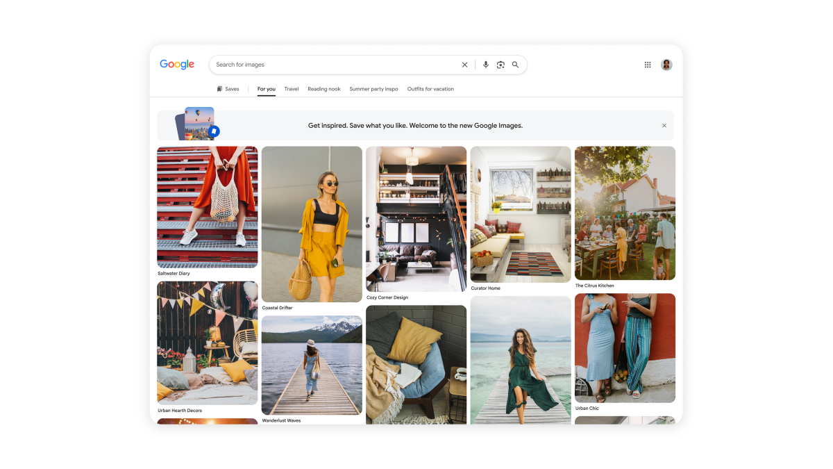 Google Images Yeni Tasarımıyla Pinterest’e Rakip Oluyor