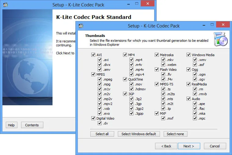 K-Lite Codec Pack Full Programı Ekran Görüntüsü