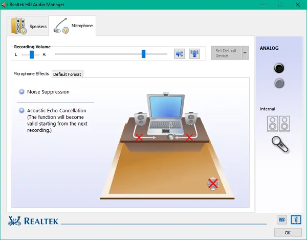 Realtek HD Audio (HDA) Driver Programı Ekran Görüntüsü