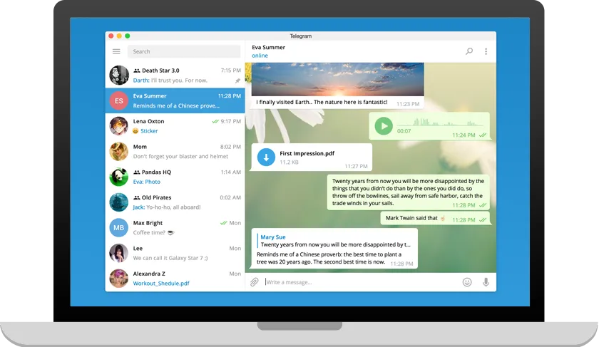 Telegram Programı Ekran Görüntüsü